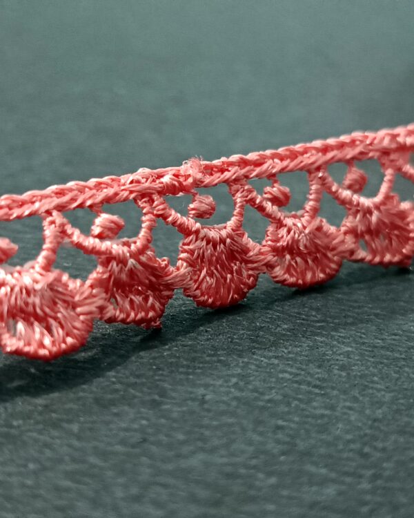 Blush Fan Scallop Lace - 10 Meter