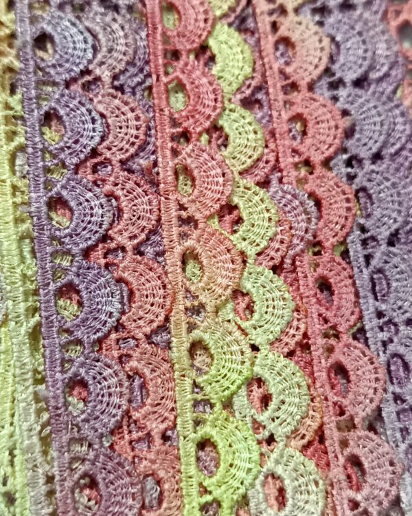 Premium Ombre Scallop Embroidered Lace Trim - 10 Meter