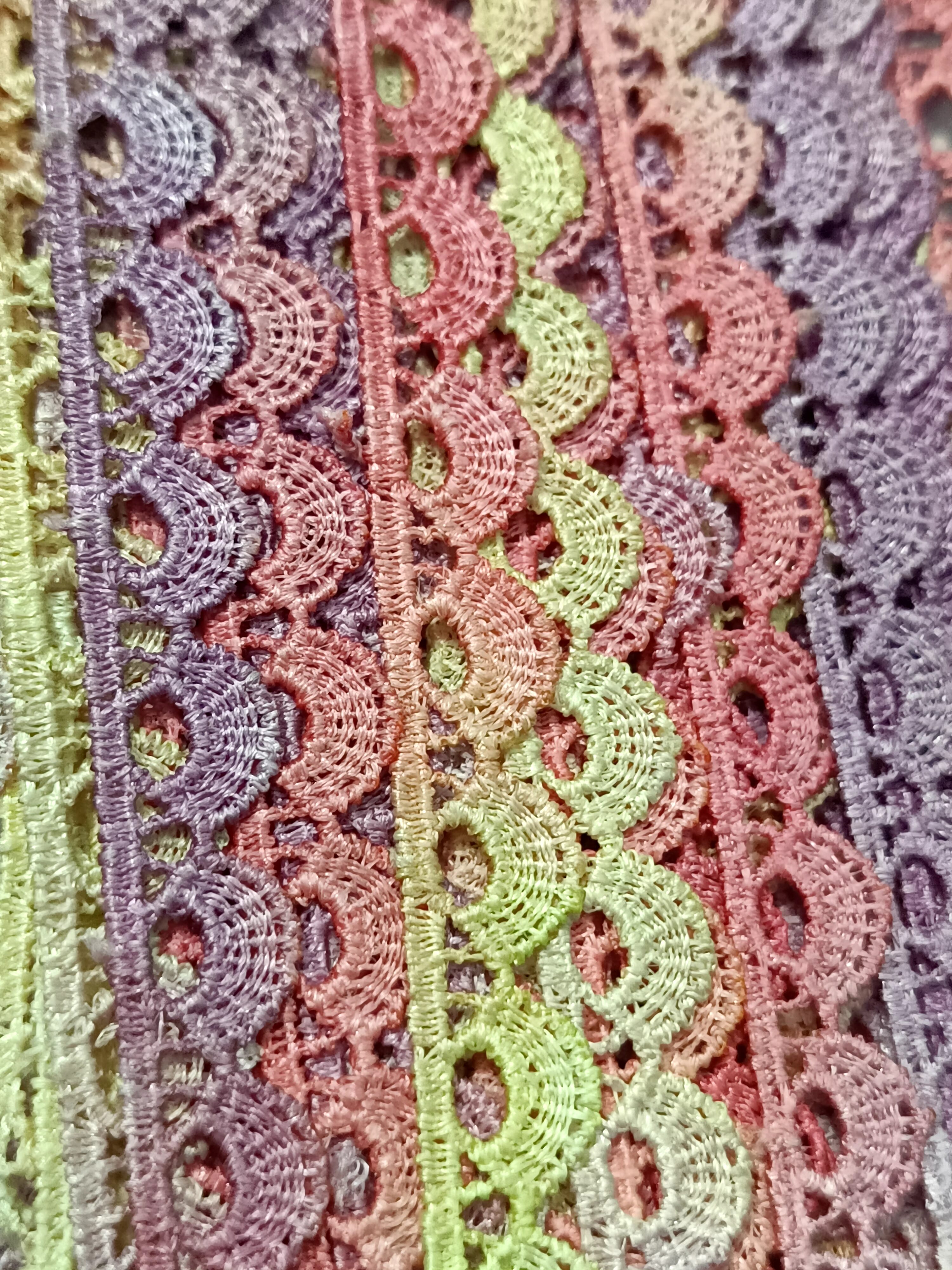 Premium Ombre Scallop Embroidered Lace Trim - 10 Meter