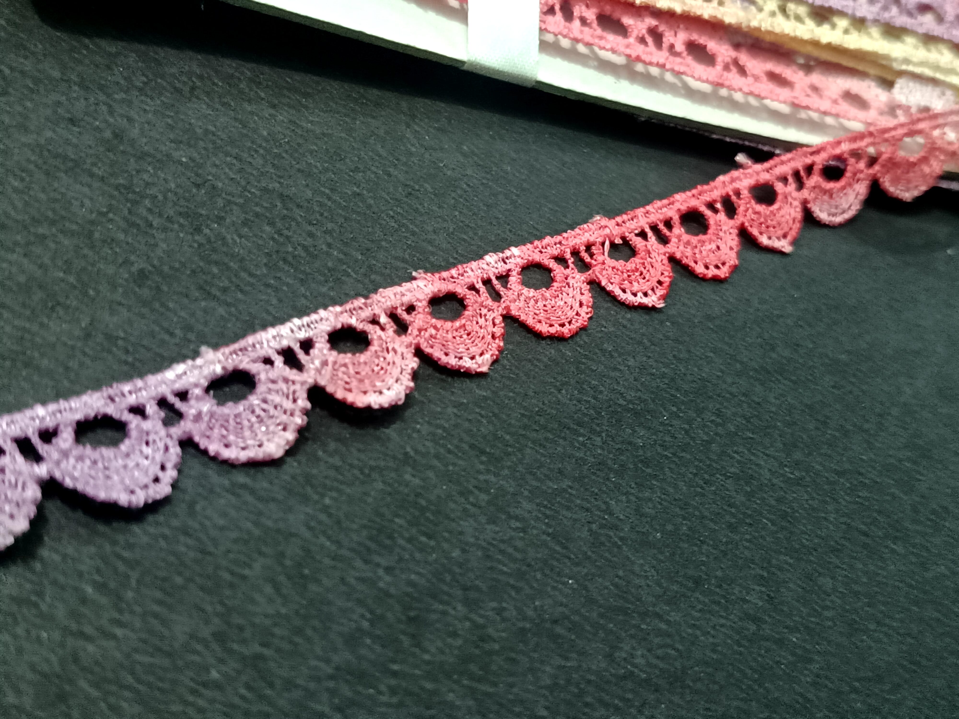 Premium Ombre Scallop Embroidered Lace Trim - 10 Meter - Image 2