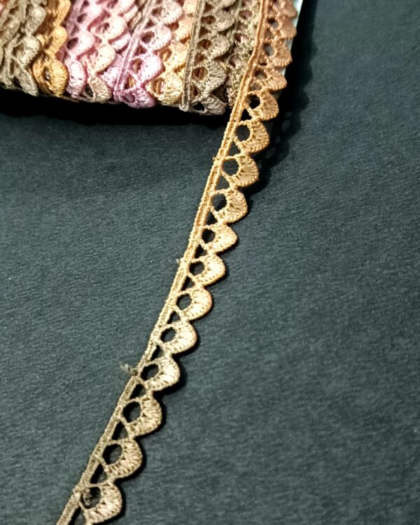 Heart Loop Embroidered Lace - 10 Meter