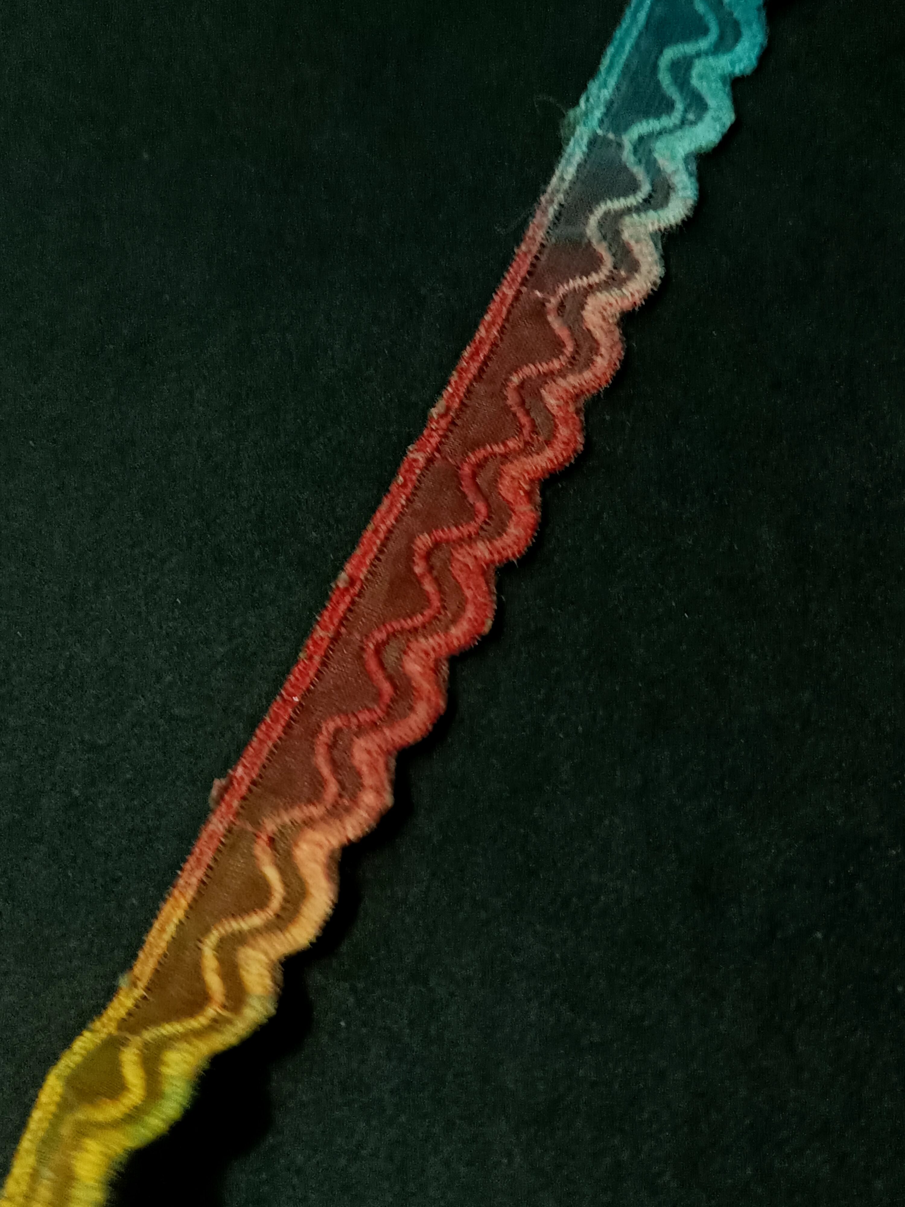 Multicolor Wavy Scalloped Embroidered Lace Trim – 10 Meter