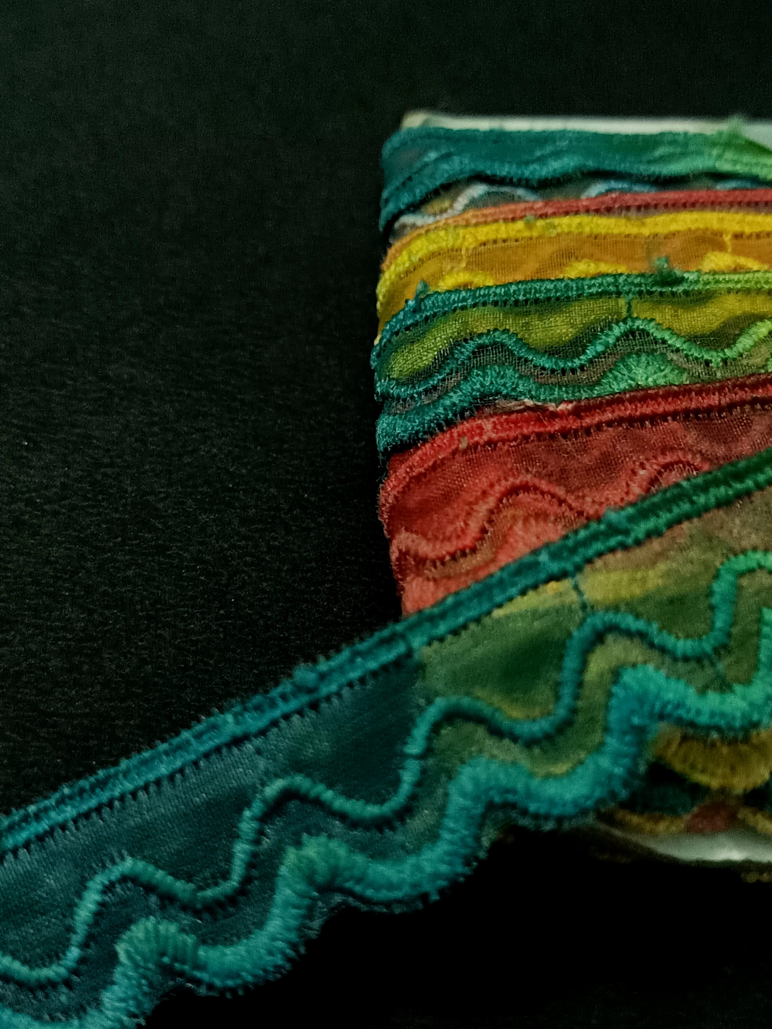 Multicolor Wavy Scalloped Embroidered Lace Trim – 10 Meter - Image 2